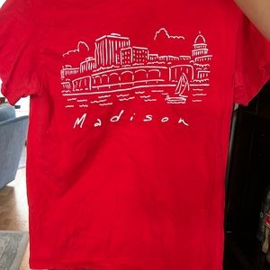 UW Madison, Wisconsin Friend’s TV Show Style Red T-Shirt